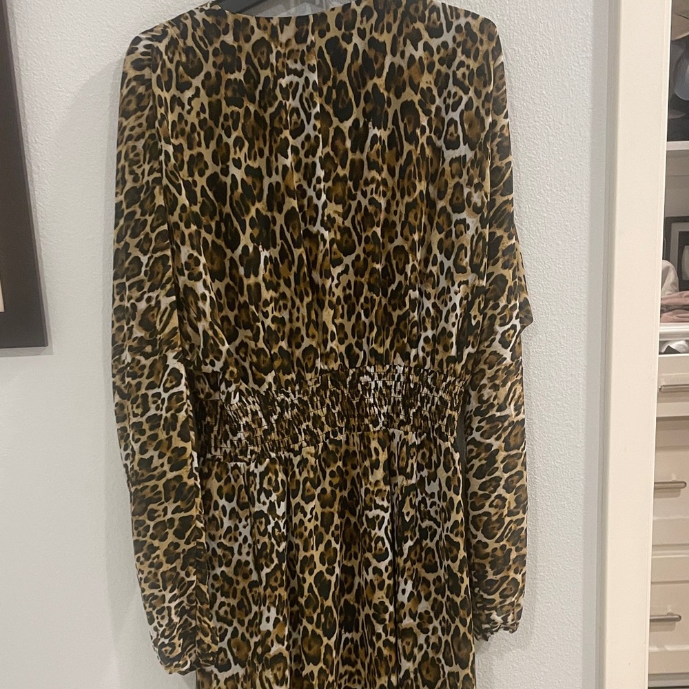 Wayf Leopard Print Dress - Picture 4 of 4